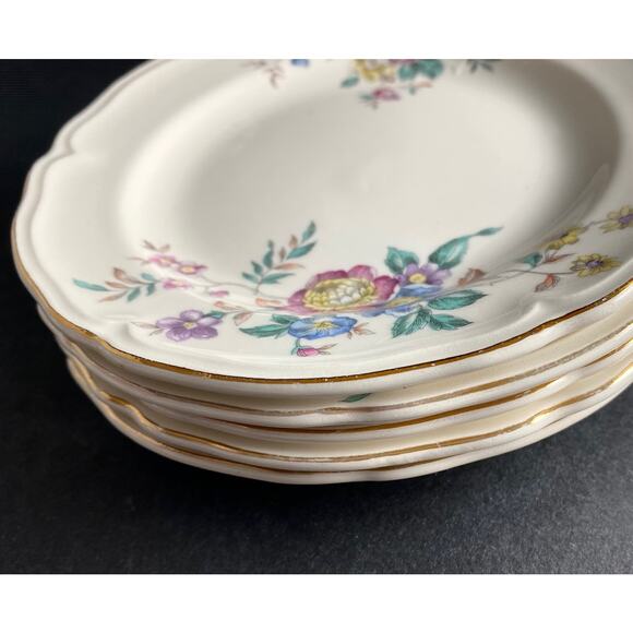 Set of 5 Edwin Knowles Winslow Bread/Dessert Plates | Vintage 1950s Cottagecore - Picture 5 of 10